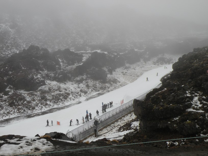 `Pista de Ski em Mount Ruapehu na Nova Zelândia
